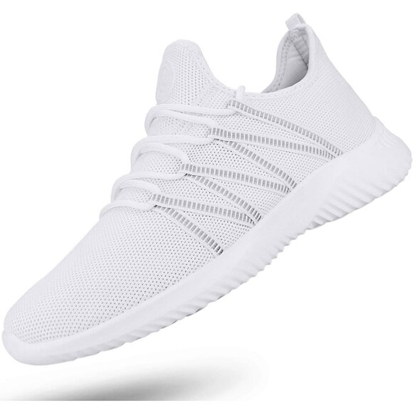 Men's White Breathable Lightweight Comfortable Non Slip Fashion Sneakers